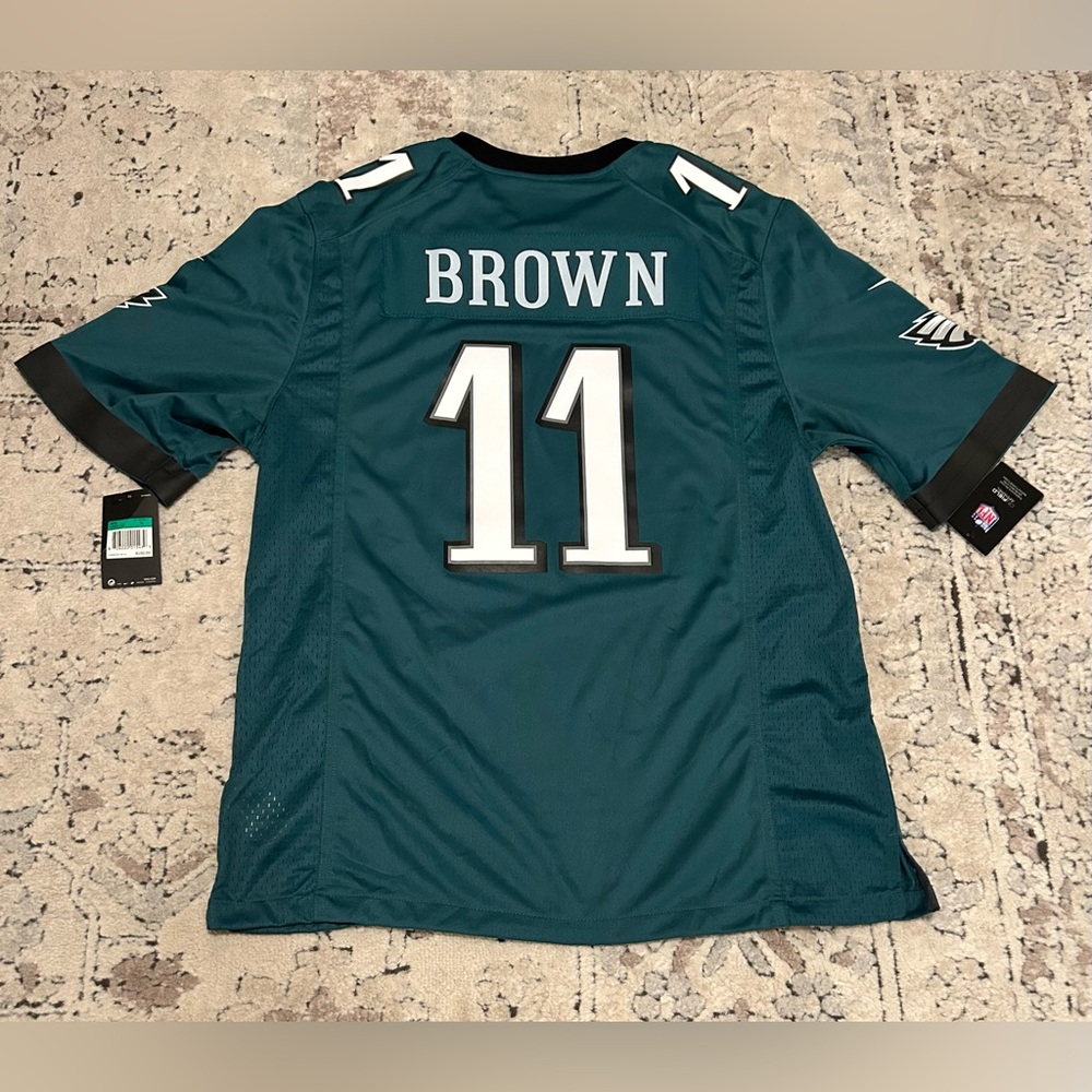 Nike Authentic On Field Philadelphia Eagles AJ Brown Green Jersey Men’s Sz: XL - Picture 3 of 8
